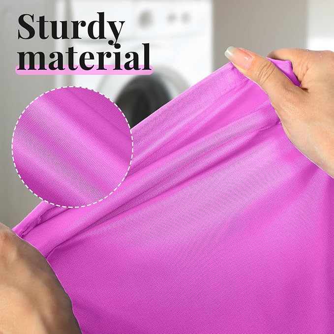 Woanger 12 Pack 28 x 45 Inch Extra Large Laundry Bags Bulk, Bright Colors | Washable Travel Laundry Bag with Drawstring Closure Large Dirty Clothes Organizer for College Dorm Home Hotel Camping - Image 4