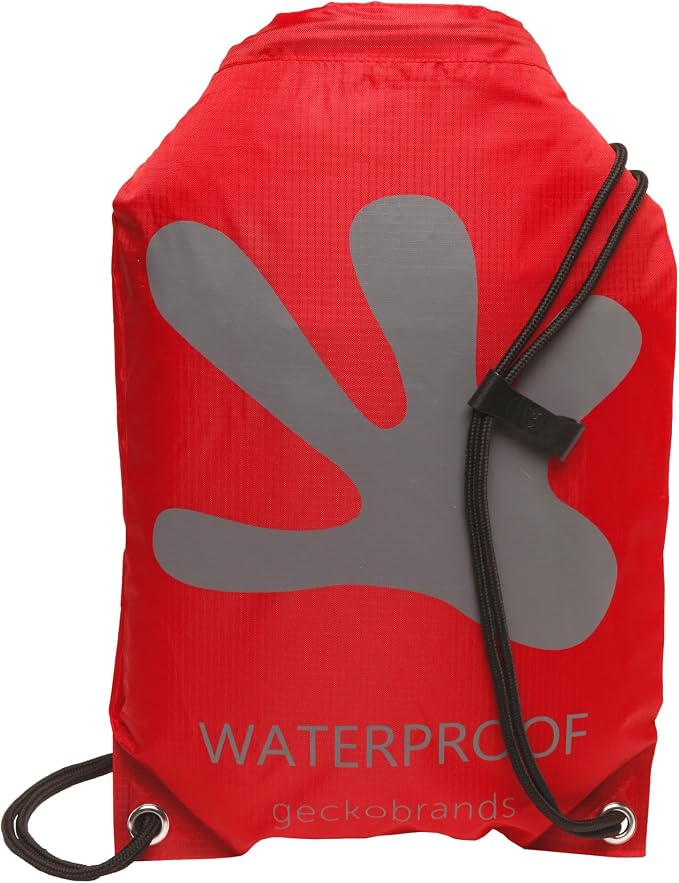 geckobrands Embark 10L Drawstring Backpack – Waterproof, Lightweight Dry Bag for Beach, Hiking, and Light Water Activities by geckobrands