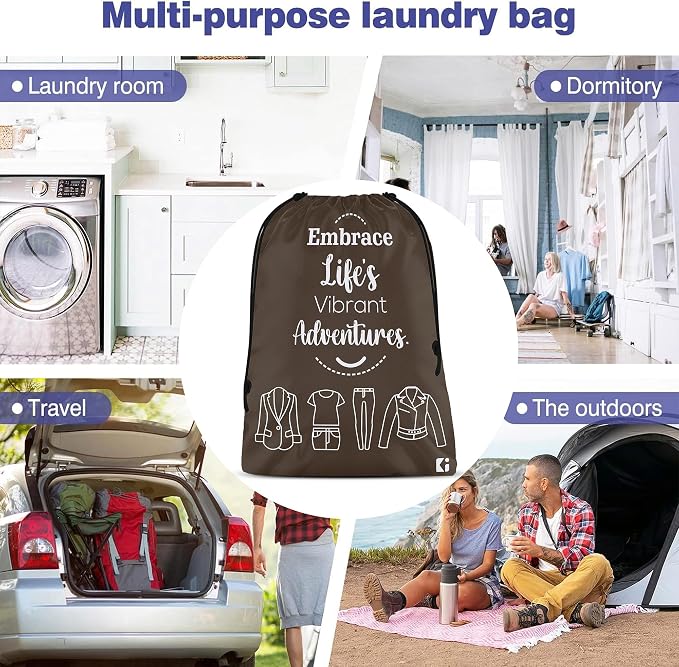 Kuber Industries Pack of 12 Cloth Storage Bag | Non-Woven Storage Organizer | Travel Cloth Carrying Bag | Garments Cover for Laundry | Storage Organizer for Clothing | Medium | Brown - Image 6