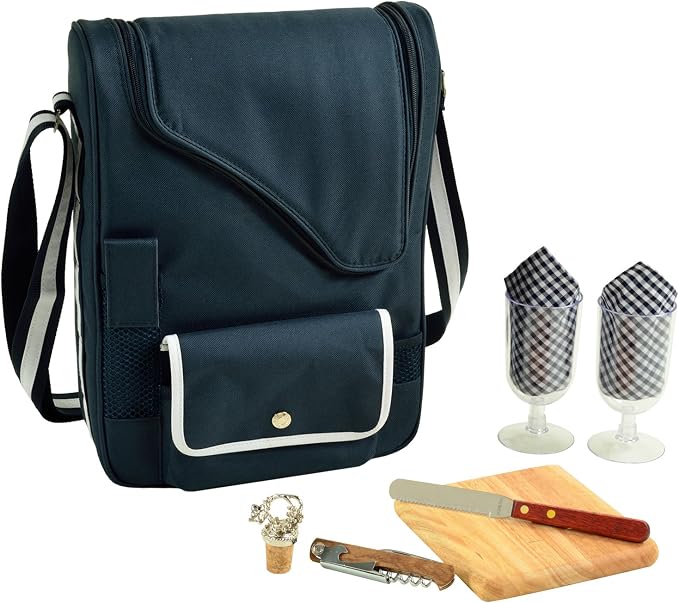 Picnic at Ascot Original Insulated Wine and Cheese Cooler Bag - Designed, Assembled & Quality Approved in the USA - Image 2