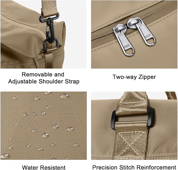 Travel Duffel Bag, Carry On Overnight Weekender Bags for Women | Travel Bag with Wet Pocket & Trolley Sleeve, For Spirit Airlines 18x14x8 Personal Item Bag - Image 5