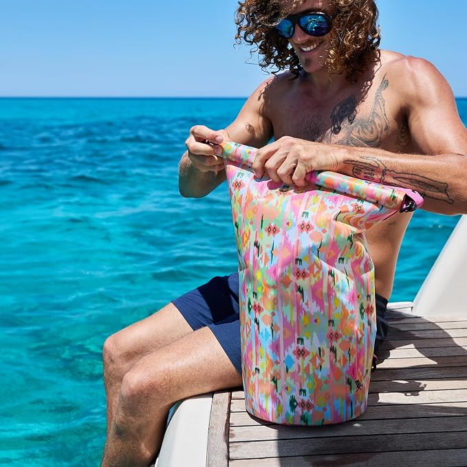 Dock & Bay Medium Waterproof Dry Bag - 20L, IP66 Waterproof Bag, Lightweight - Ibiza Glow - Image 8