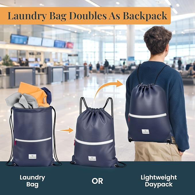 Extra Large Compression Packing Cube 6 Piece Set for Travel and Check Luggage by TRIPPED Travel Gear - Image 4