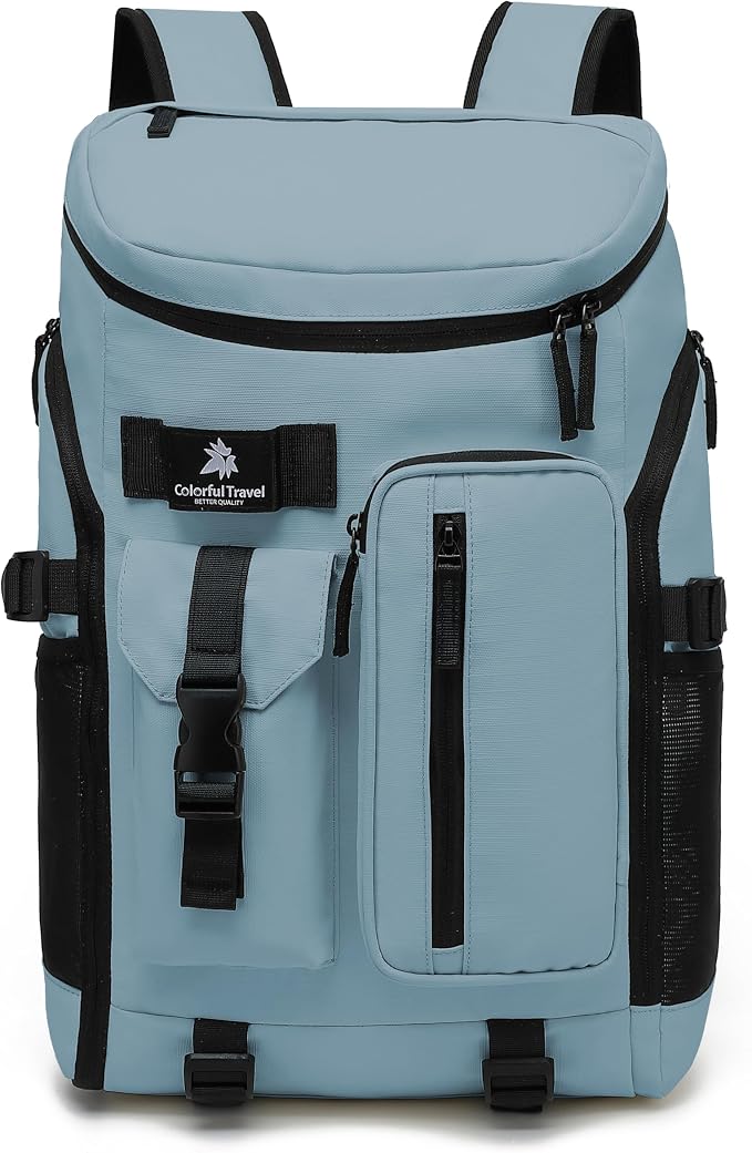 Kalesi Gym Duffle Tennis Bag Backpack 4-Way Waterproof with Shoes Compartment for travel Sport Hiking laptop (Grayish blue) by Kalesi