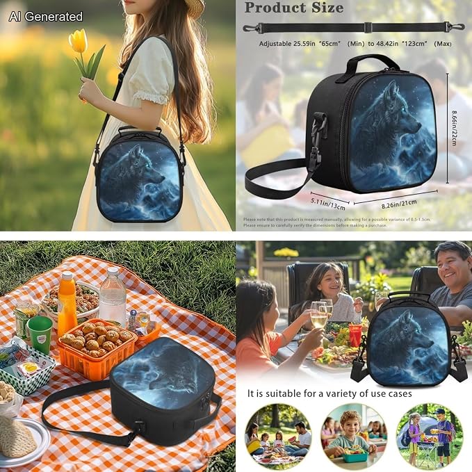 Cold Wolf Kids Backpack 4-in-1 Boys Backpack with Lunch Bag Box and portable Pencil Case Water Bottle Slevee for Kids Teens Elementary Preschool Kindergarten Primary School 7″Large Capacit - Image 4