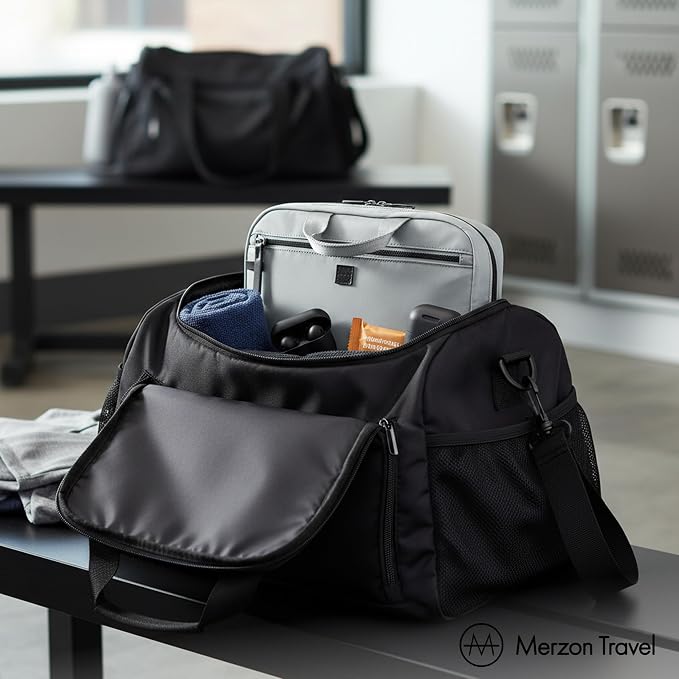 The All Week Kit, Hanging Toiletry Bag for Extended Trips with Multi Compartment Storage Large Travel Toiletry Organizer with Hook Made from Sturdy Water Resistant Nylon HNG-733-SLV - Image 5