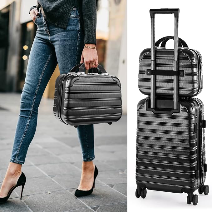 14-Inch Makeup Train Case Hardshell PC+ABS Travel Cosmetic Organizer, Makeup Storage Box for Toiletry Durable Portable Gifts for Women. - Image 7