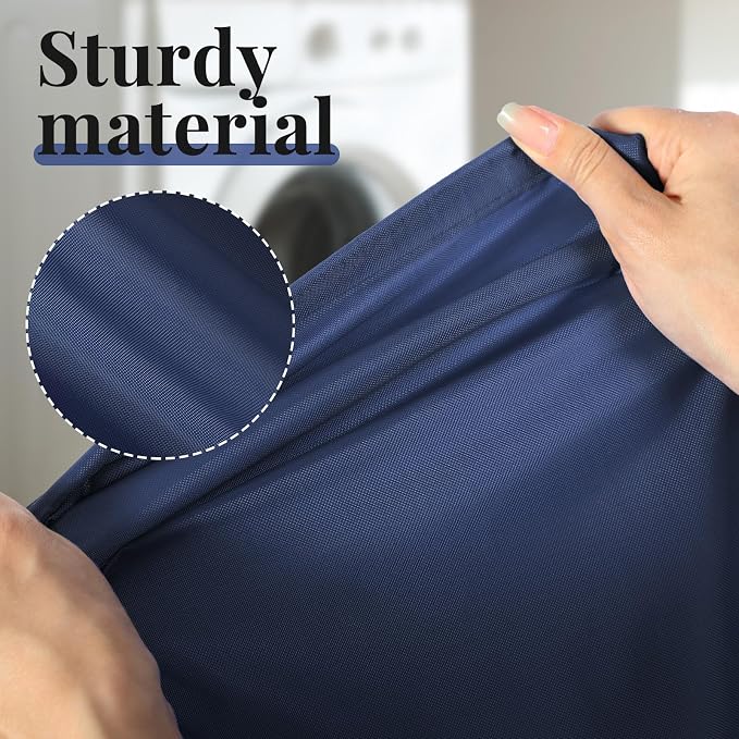 Woanger 12 Pack 28 x 45 Inch Extra Large Laundry Bags Bulk, Navy Blue | Washable Travel Laundry Bag with Drawstring Closure Large Dirty Clothes Organizer for College Dorm Home Hotel Camping - Image 3