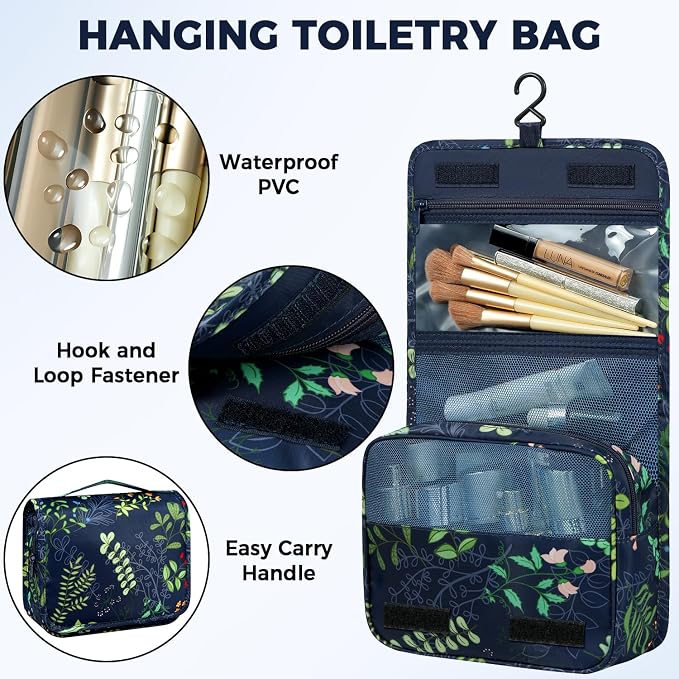 BAGAIL 9 Set Packing Cubes with Packing List Luggage Packing Organizers for Travel Accessories (Navy leaf) - Image 6