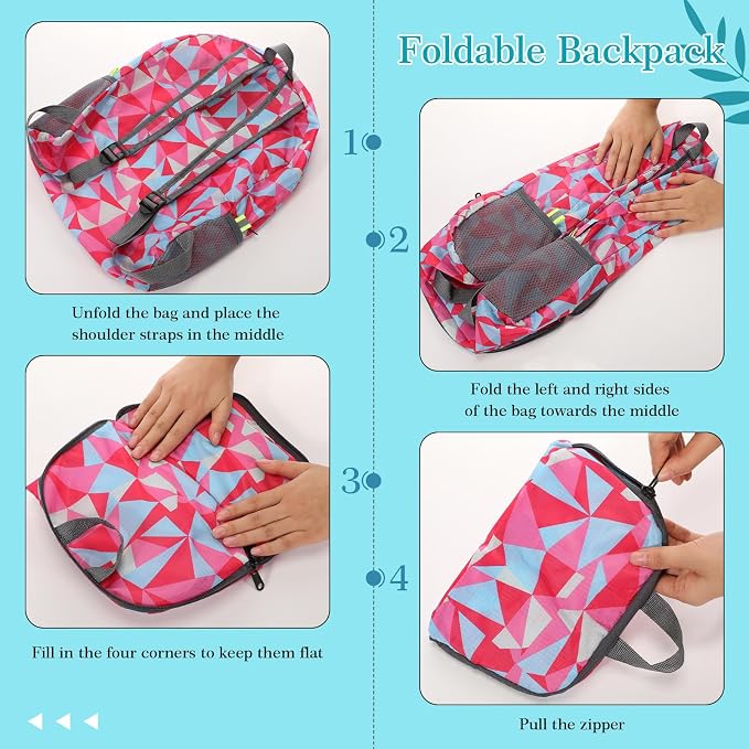 LEIFIDE 15 Pcs Backpack in Bulk 17 Inch Lightweight Foldable Student School Outdoor Travel Book Bag Assorted Colors - Image 3