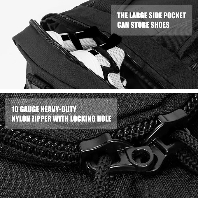 65L Large Duffle Bag | Gym Bags For Men, Weekend Bag For Women, Travel Backpack Carry On, Sports Duffel Bag - Image 4