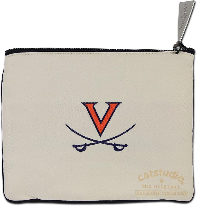 catstudio University of Virginia Collegiate Zipper Pouch Purse | Holds Your Phone, Coins, Pencils, Makeup, Dog Treats, & Tech Tools - Image 2