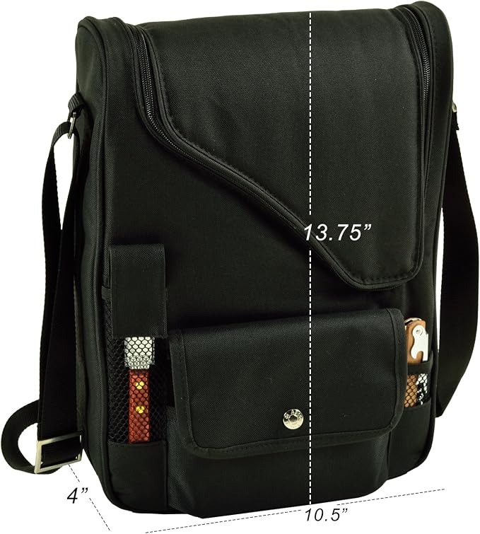 Picnic at Ascot Original Insulated Wine and Cheese Cooler Bag - Designed, Assembled & Quality Approved in the USA - Image 3