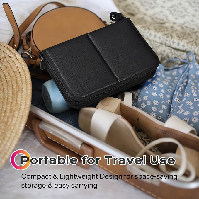 BYOOTIQUE Travel Makeup Brush Bag Foldable Holder Organizer Portable | ArtistPortable Stand-up Cosmetic Bag,Artist Storage with Multiple Pockets,Makeup Artist Brush Organizer - Image 4
