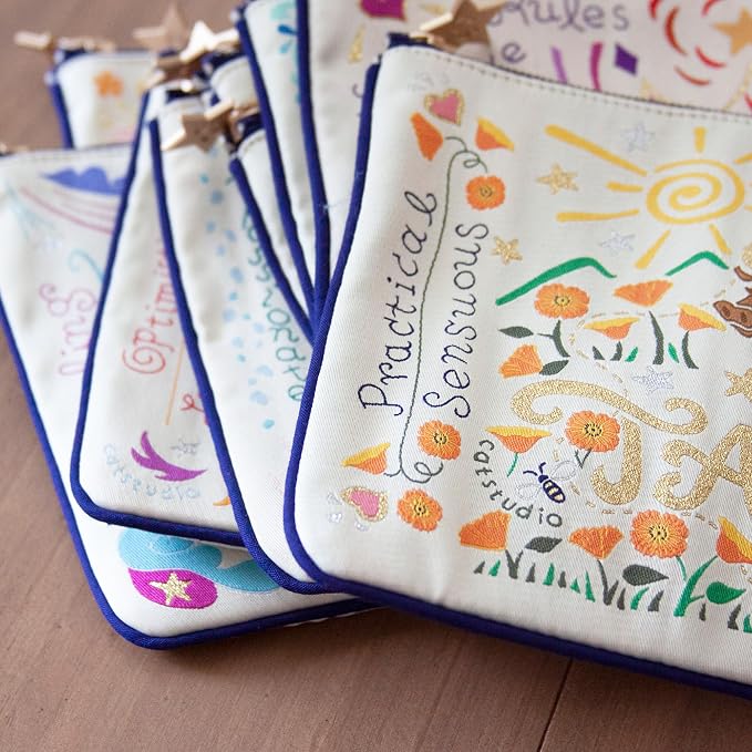 Catstudio Astrology Zipper Pouch, 5x7 Travel Toiletry Bag, Makeup Bag, Dog Treat Pouch, or Travel Purse - Image 5