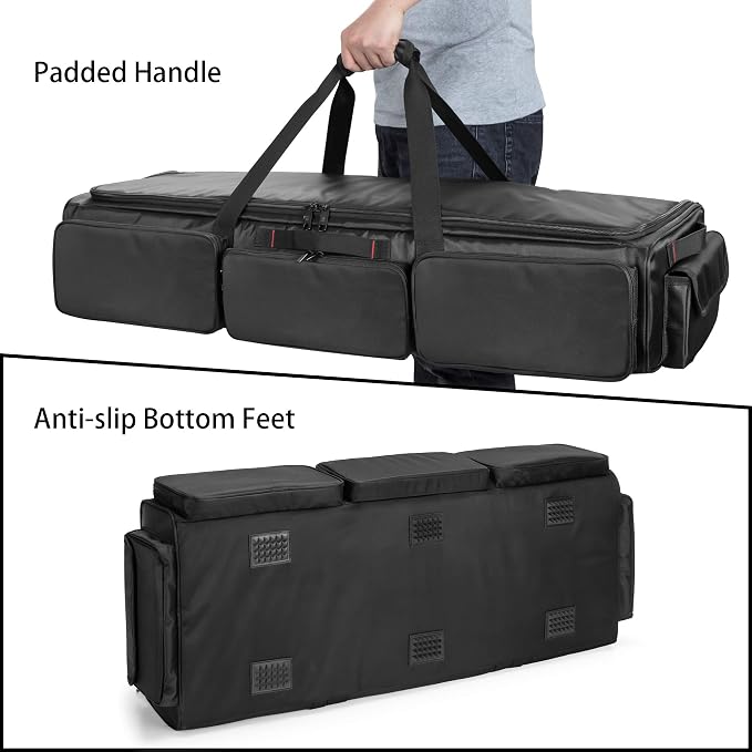 samdew Underseat Storage Bag Fit for SuperCrew Cab, Large, Bag Only | Truck Under Seat Organizer for Most Full Size Trucks, with 4 Detachable Inner Divider, Anti-Slip Bottom & Multi-pockets - Image 6