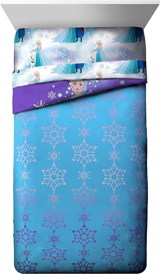 Disney Frozen 'Magical Winter' 5 Piece Twin Bed Set - Image 3