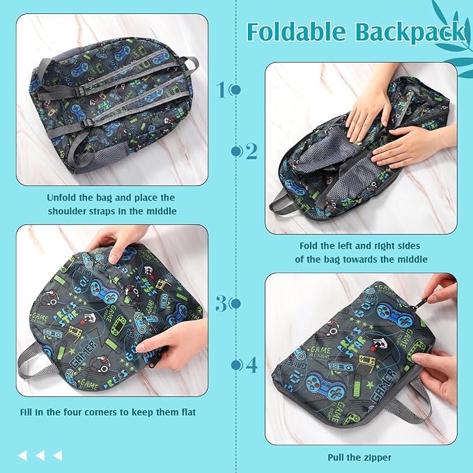 LEIFIDE 15 Pcs Backpack in Bulk 17 Inch Lightweight Foldable Student School Outdoor Travel Book Bag Assorted Colors - Image 4