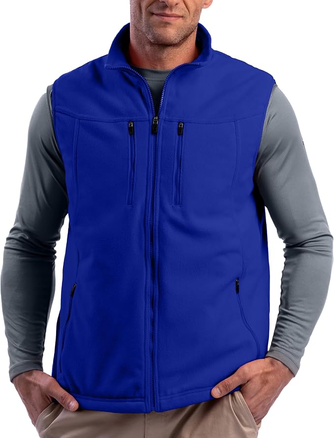 SCOTTeVEST Fireside Fleece Vest for Men - 15 Hidden Pockets - Warm Wrinkle Resistant for Travel & More by SCOTTeVEST