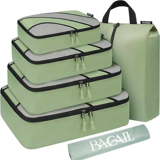 BAGAIL 6 Set Packing Cubes,Travel Luggage Packing Organizers by BAGAIL