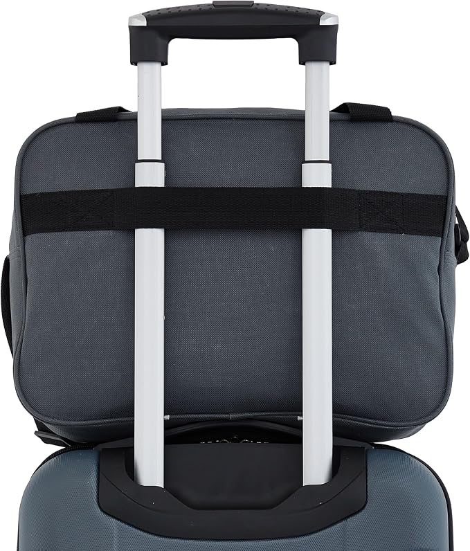 Travelers Club Midtown Hardside 4-Piece Luggage Travel Set, Slate - Image 4