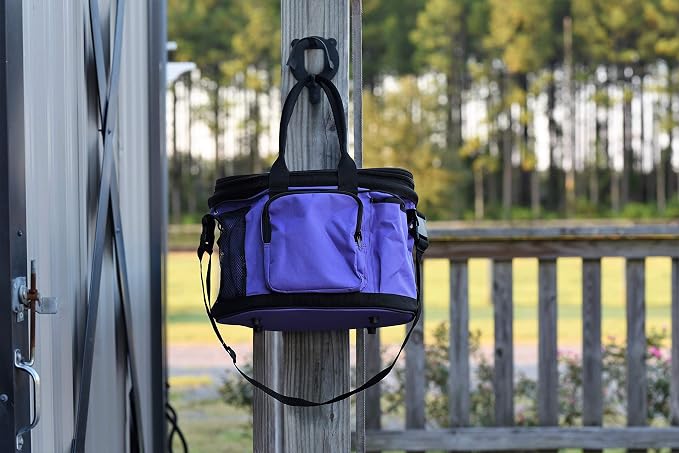 Huntley Equestrian Deluxe Grooming Bag Perfectly Designed Easy Access Multi Pocket Zipper Top Closure Double Handles Shoulder Strap Exterior Pockets - Image 8