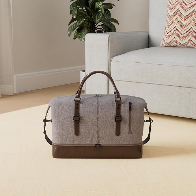 Weekender Overnight Bag Carry On Bag Travel Bag with Shoe Pouch - Image 2
