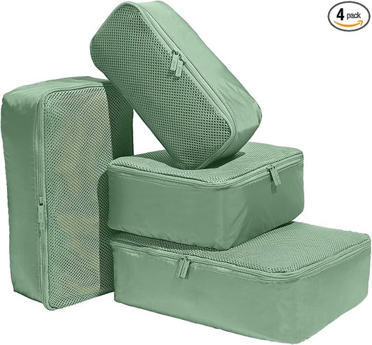 Away Insider Packing Cubes Set of 4 – Lightweight Travel Organizers for Luggage, Suitcases & Carry-On Bags, Sea Green by Unknown