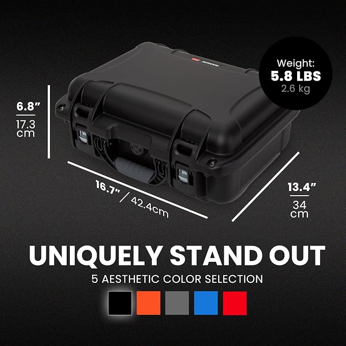 NANUK 920 Empty Hard Case – Waterproof Travel Hard Case, 16.7” x 13.4” x 6.8”, Dustproof & Impact-Resistant, Airline Carry-On Approved – Black - Image 5