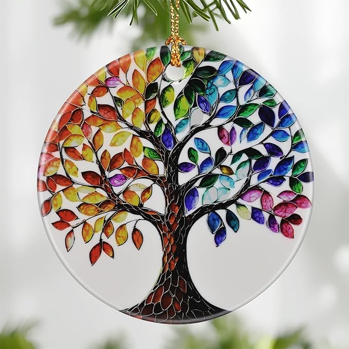 Tree of Life Ornament, Christmas Ornament – Christmas Tree Decor, Holiday Decoration, Stocking Stuffer, Festive Gift Idea, Gifts for Friends, Family