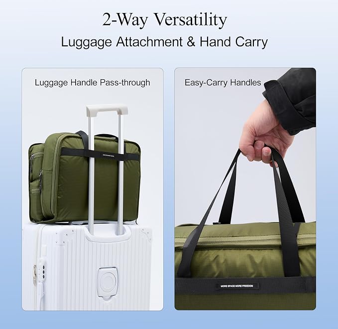 Bee Nesting 6-in-1 Hanging Travel Shelves,Compression Packing Cubes Organizer for Luggage,Portable Closet with 6 Compartments,Water-Repellent Carry On Packing Storage for Business,Gym,Cruise - Image 5
