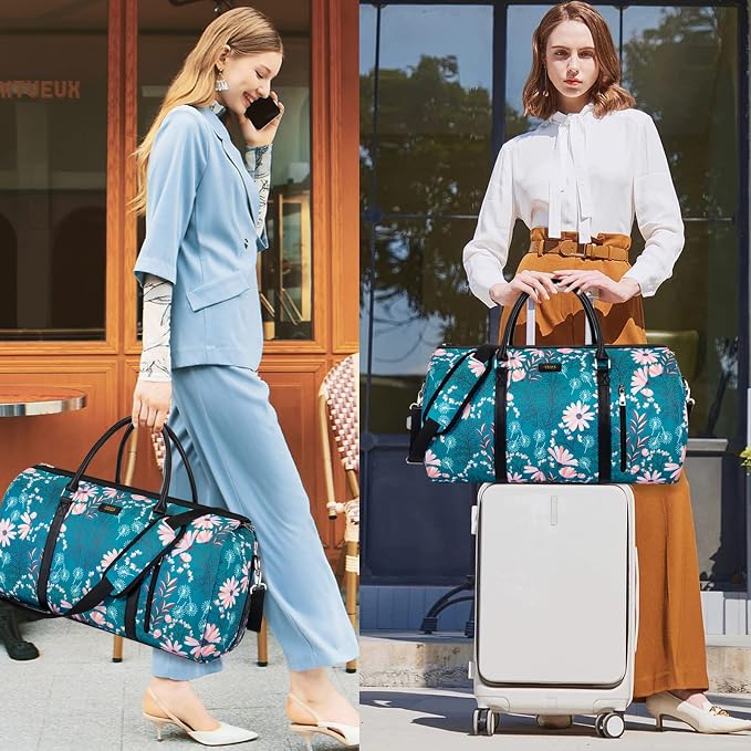 Garment Bag for Travel Convertible Carry On Garment Bag Large Travel Duffel Bags for Women 2 in 1 Hanging Suitcase Suit Travel Bags for Women & Men 3pcs Set - Image 6