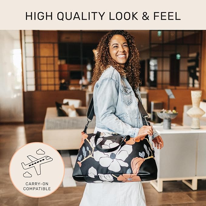 Jadyn Luna Women's Weekender Bag and Travel Duffel, Large 37 Liter Capacity - Image 3