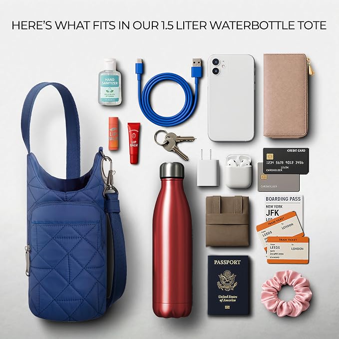 Travelon Anti-Theft Boho Insulated Water Bottle Tote - Image 6