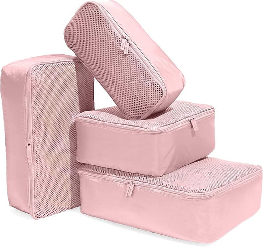 Away Insider Packing Cubes Set of 4 – Lightweight Travel Organizers for Luggage, Suitcases & Carry-On Bags, Blush Pink by Unknown