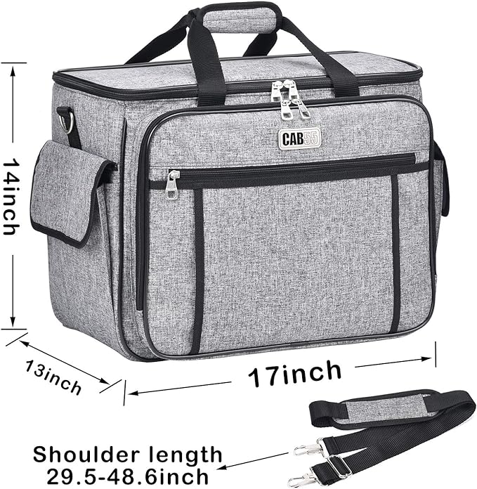 CAB55 Sewing Machine Case - Carrying Bag with Removable Padding, Tote for Machine and Accessories - Image 6