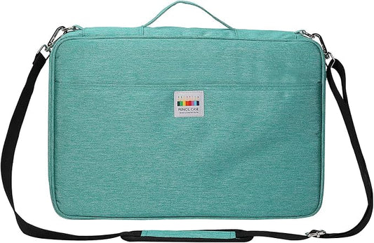 JAKAGO 480 Slots Colored Pencil Case Extra Large Capacity Pen Holder for Artist Painter Zipper Organizer Bag for Marker Highlighter Storage Case for Office Sketch Travel Supplies (Green) by JAKAGO