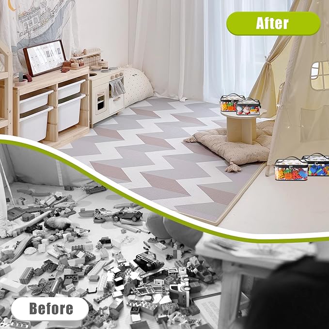8 Packs Large Clear Toy Storage Bags with Labels, Handles, Zippers L | Large Capacity, Transparent PVC, Waterproof Dustproof, Space-saving, Portability for Building Blocks, Puzzle, Dolls, Travel - Image 6