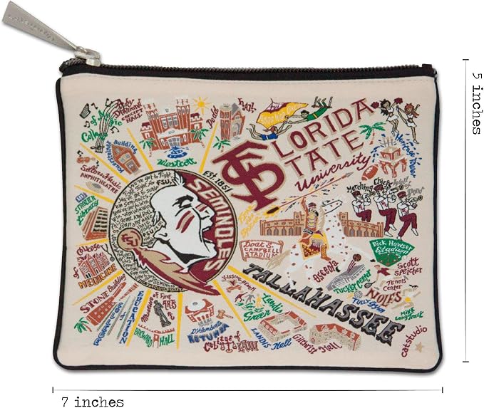 catstudio Florida State University Zipper Pouch Purse | FSU Alumni Gifts - Holds Your Phone, Coins, Pencils, Makeup, Dog Treats, & Tech Tools - Image 6