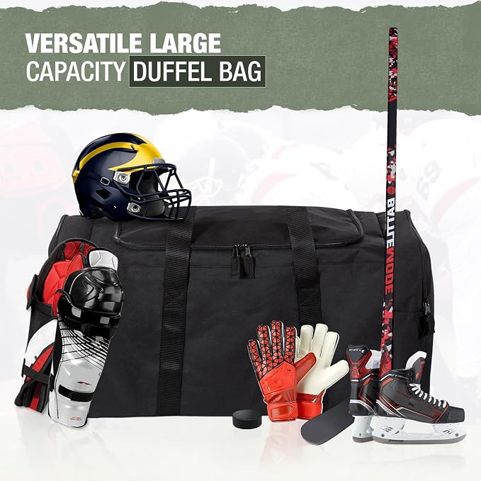 Jetstream Heavy Duty Multi Pocket Durable Sports Gym Equipment Travel Duffel Bag - Image 5