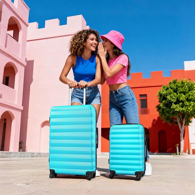 Luggage Sets 2 Piece, 20 Inch 28 Inch ABS Hardshell Suitcase Set with Spinner Wheels, Carry On and Checked Luggage for Women and 6 Piece Travel Organize Bags - Image 9