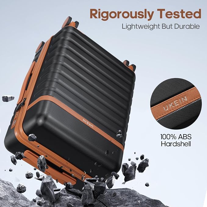 Luggage Sets 7 Piece, Durable Hardside ABS Carry on Luggage with Spinner Wheels & YKK Zipper TSA Lock, Large Checked Travel Suitcase With Backpack Set for Men and Women,20/24/28 Inch - Image 7