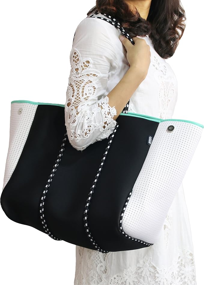 QOGiR Neoprene Multipurpose Beach Bag Tote with Inner Zipper Pocket … … … … - Image 6