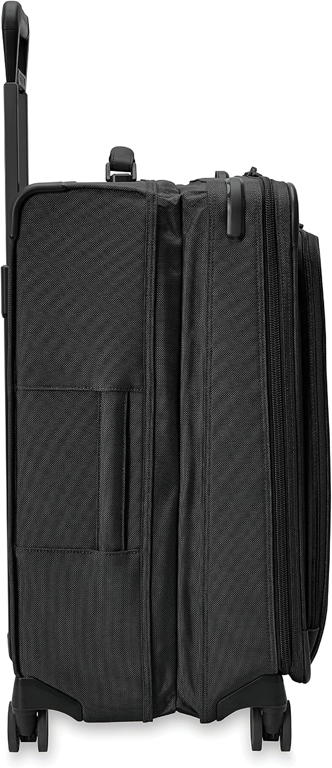 Briggs & Riley 26" Medium Expandable Spinner - Checked Luggage for Travel, Suitcases with Wheels, Softside Rolling Bag for Men & Women, Self-Repairing Zipper - Baseline Collection, Black - Image 11