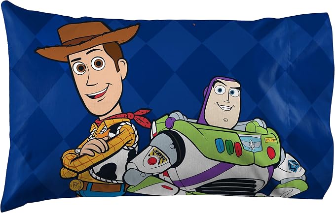 Disney Toy Story Buzz Woody Twin Comforter Set 4 Piece Kids Bedding, Blue | Jessie Rex, Bed in a Bag, Comforter Sheets Pillowcase, Official Product, Soft Microfiber, Machine Washable, Kids Gift - Image 8