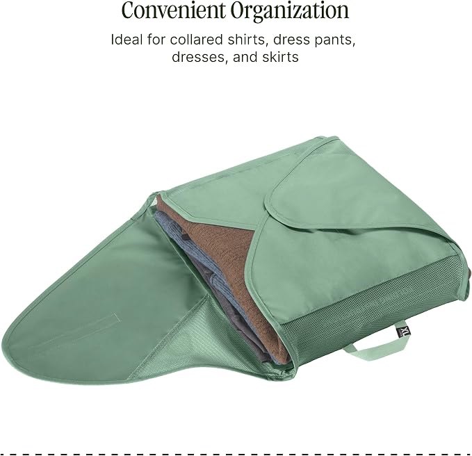 Eagle Creek Pack-It Reveal Garment Folder - Compression Wings - Maximize Luggage Space - Convenient Top Handle - Quick Drying Material - X-Large - Willow Green - Image 4
