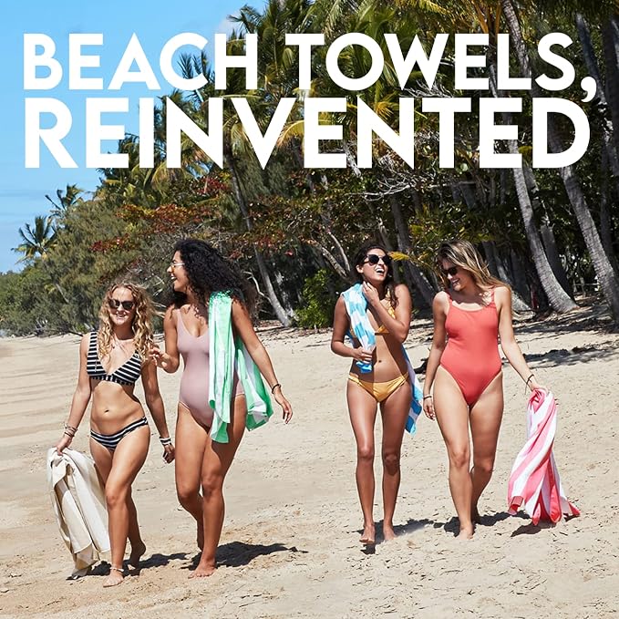Dock & Bay Beach Towel - Quick Dry, Sand Free - Compact, Lightweight - 100% Recycled - Includes Bag - Cabana Light - Malibu Pink - Extra Large (200x90cm, 78x35) - Image 5