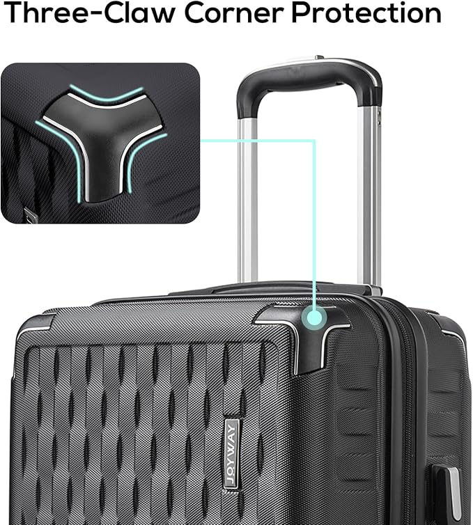 Melalenia Luggage 10 Piece Sets Clearance,Large Suitcase Set Spinner Wheels with TSA Locks,Hard Shell Luggage Sets for Women Travel Suitcase (10Pcs Black) - Image 4