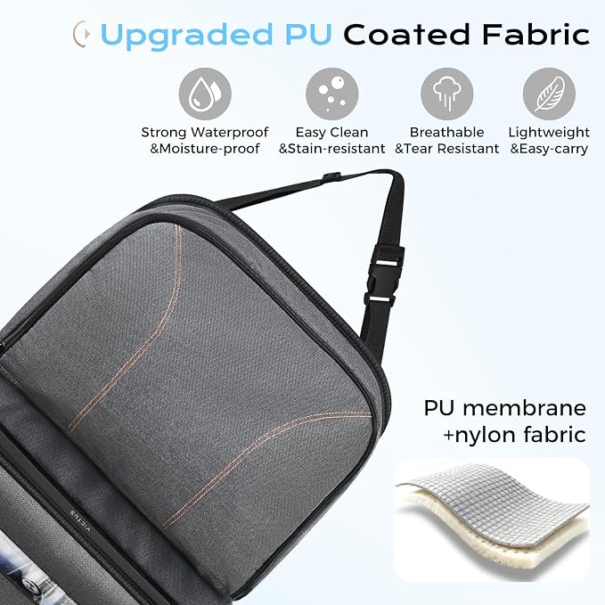 Coverado Backseat Car Organizer 2 Packs, Heavy-Duty Durable Dual-Way Use Car Back Seat Organizer Waterproof with Multi Pockets, Zipper Closure Design, Protect Valuables from Spills, Keeps Car Tidy - Image 5