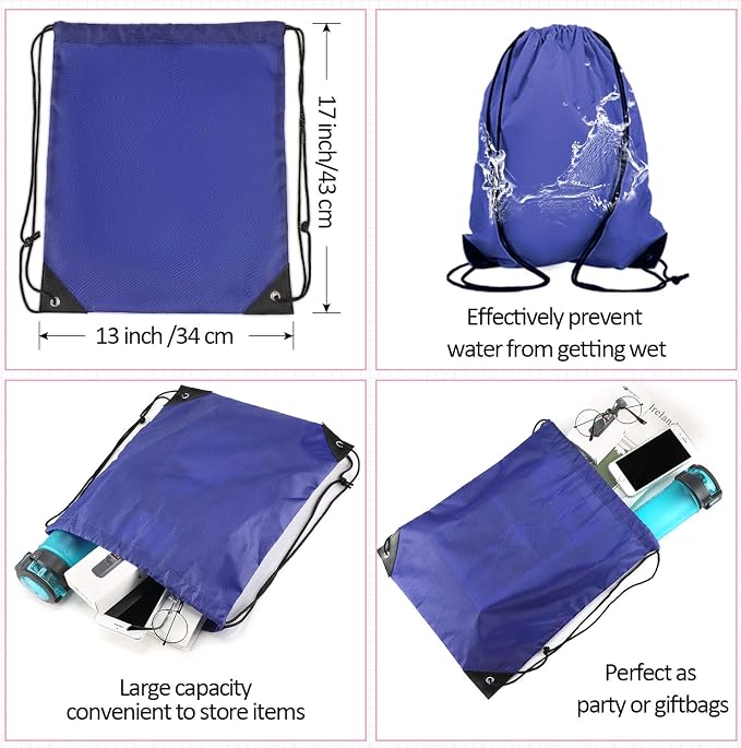 Shappy 60 Pieces Drawstring Backpack Bags Sports Drawstring Bags Bulk Nylon Cinch Bag for Gym Yoga Women Men Sports Outdoor(20 Mixed Colors) - Image 4
